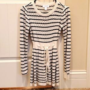 Motherhood Maternity Crochet Knit Long Sweater